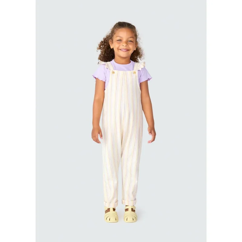 Macacão Longo Infantil Menina Toddler - Off white 004