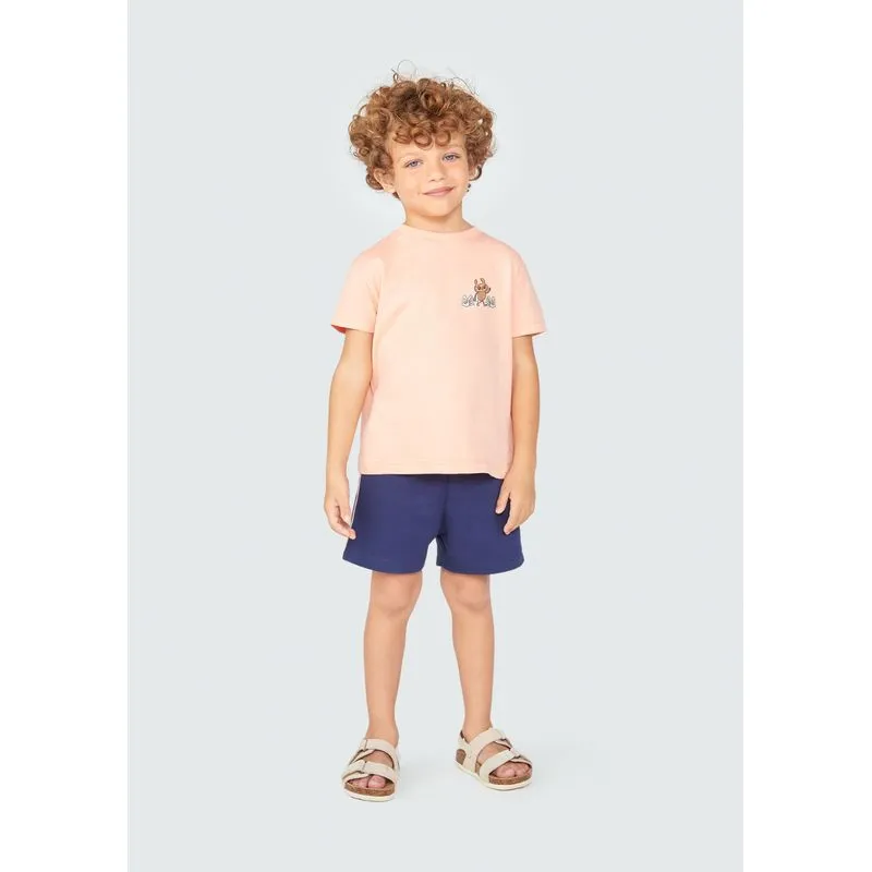 Conjunto Curto Infantil Menino Toddler - Laranja 001