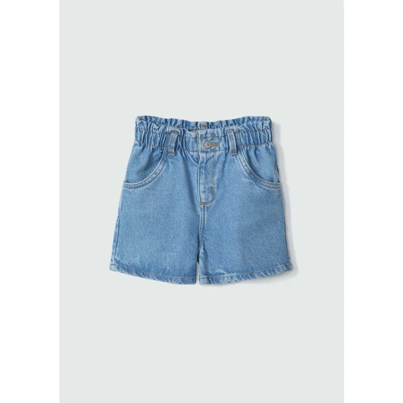 Shorts Jeans Infantil Menina Toddler Clochard - Azul 004