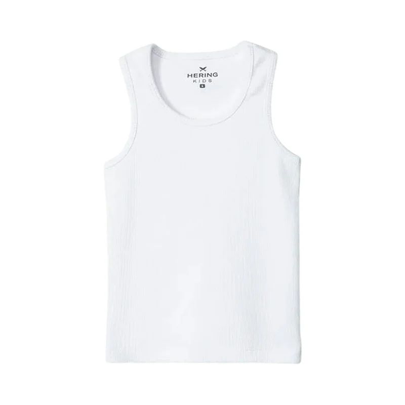 Camiseta Regata Básica Canelada Branca Hering Infantil - Feminina 02 / Menina