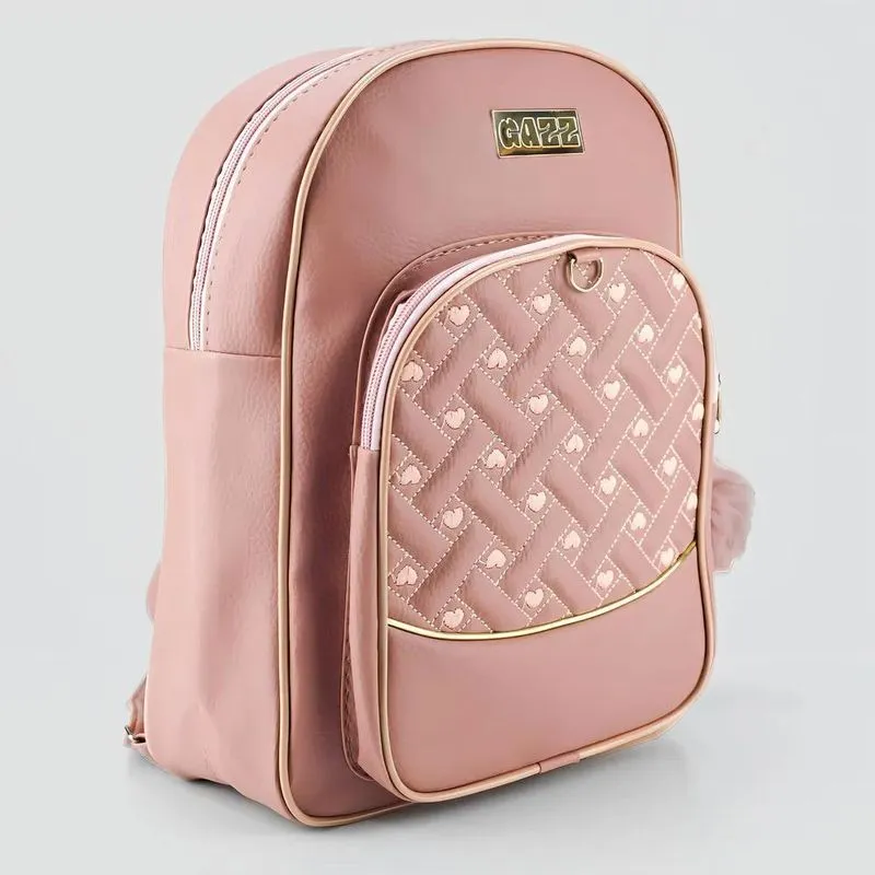 10x Mochila Feminina Universitária Couro Média Escolar Bara