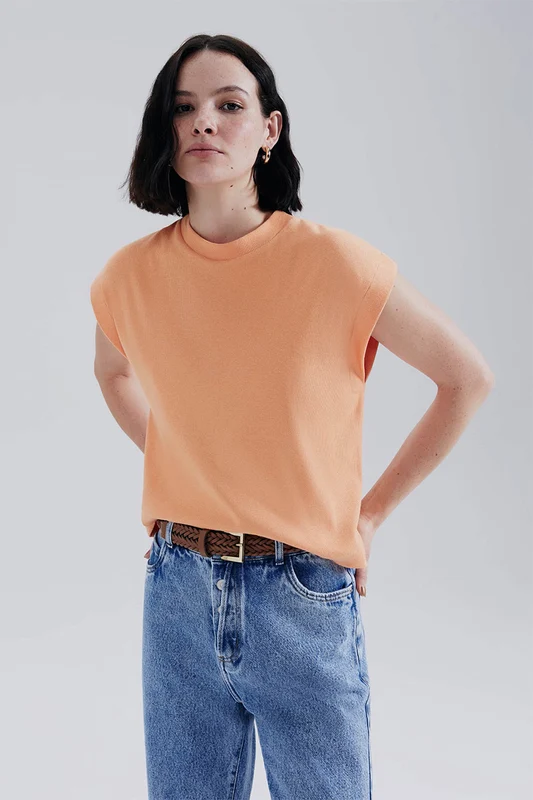 Blusa Hering Regata Muscle Feminina - Laranja M