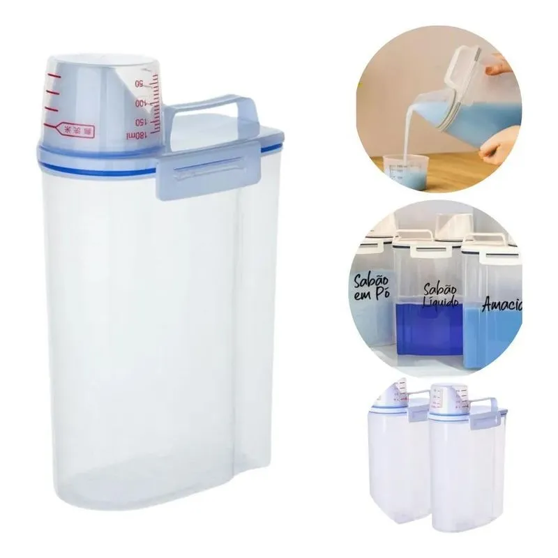 Porta Dispenser Para Sabão Liquido Amaciante Lavanderia 2l -