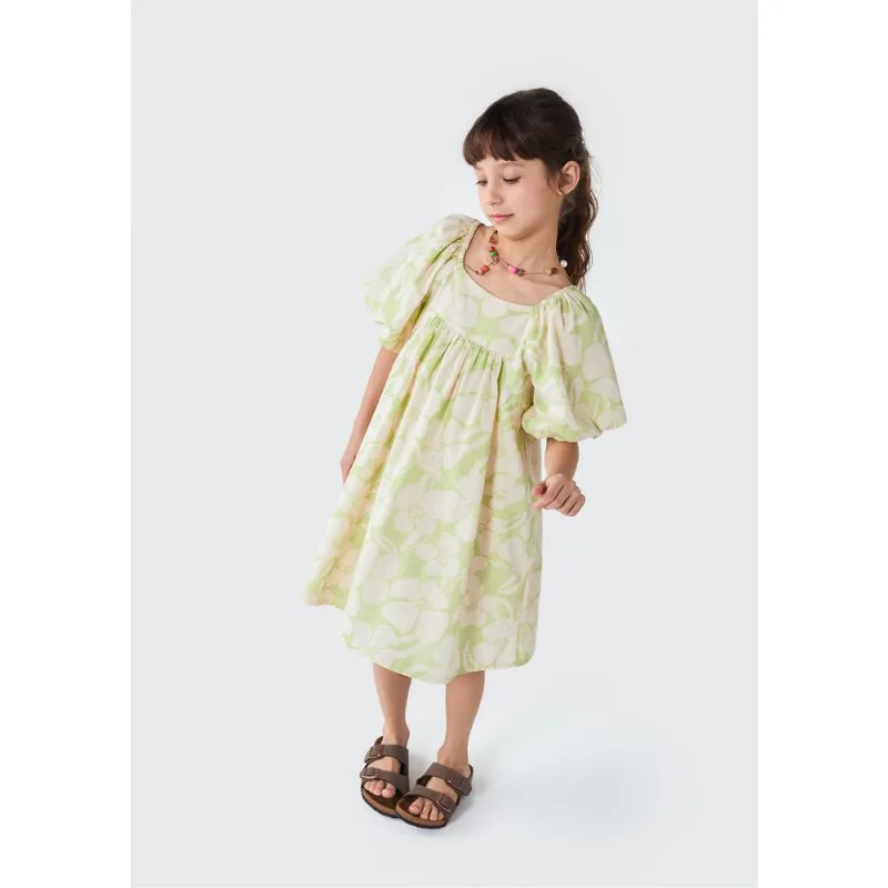 Vestido Curto Infantil - Verde 014