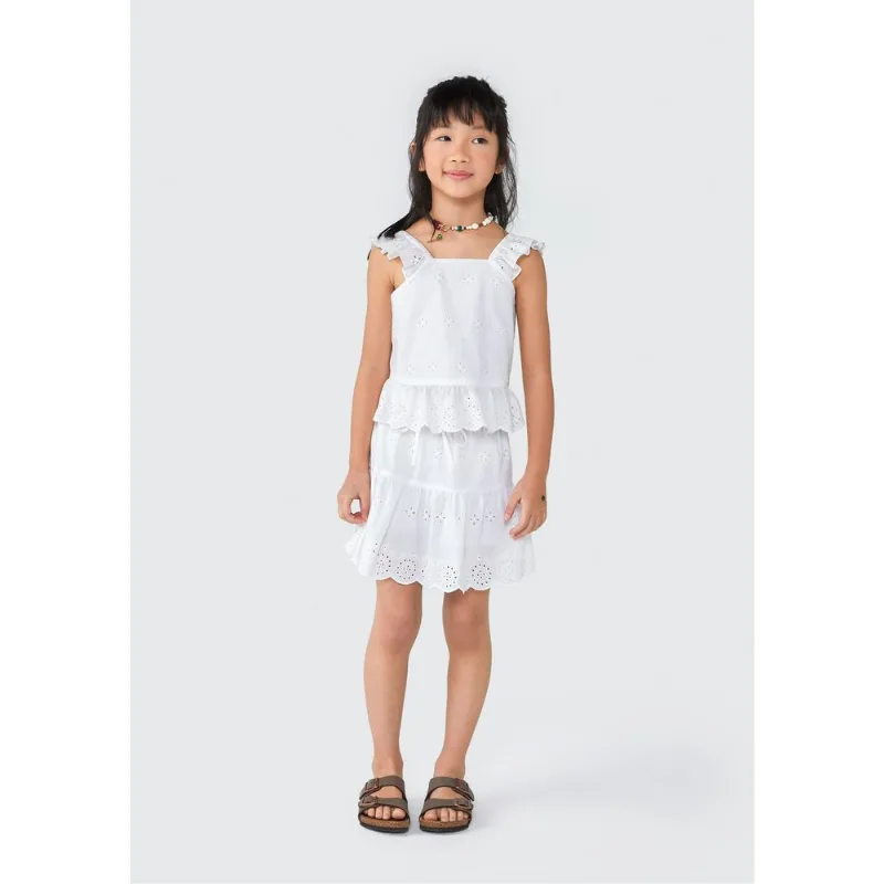 Shorts Infantil Menina - Branco 012