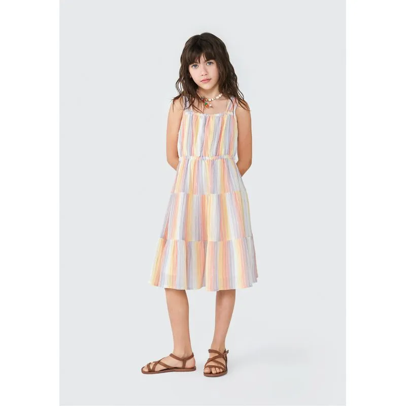 Vestido Curto Infantil - Laranja 014