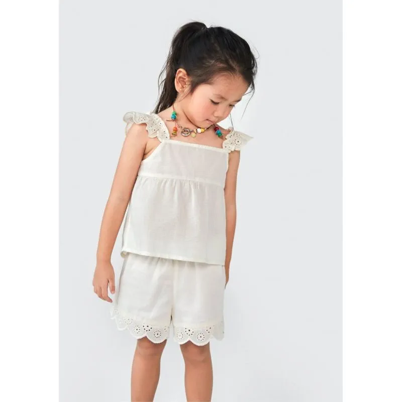 Shorts Infantil Menina Toddler - Amarelo 004