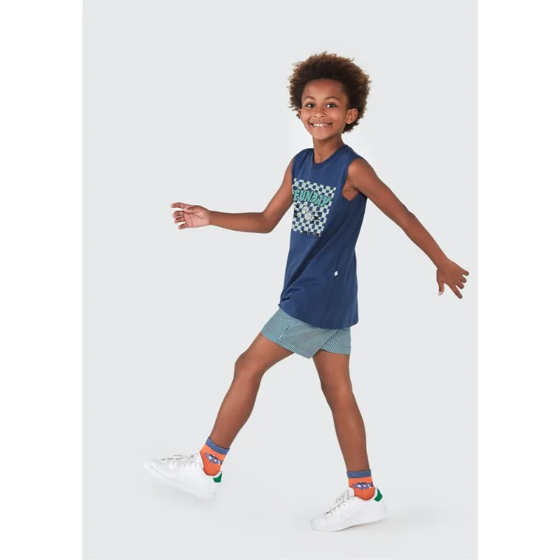 Shorts Infantil Menino Estampado - Verde 010