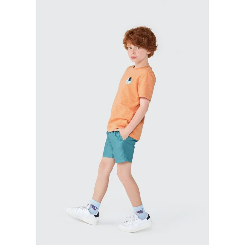 Shorts Infantil Menino Em Tactel - Verde 010