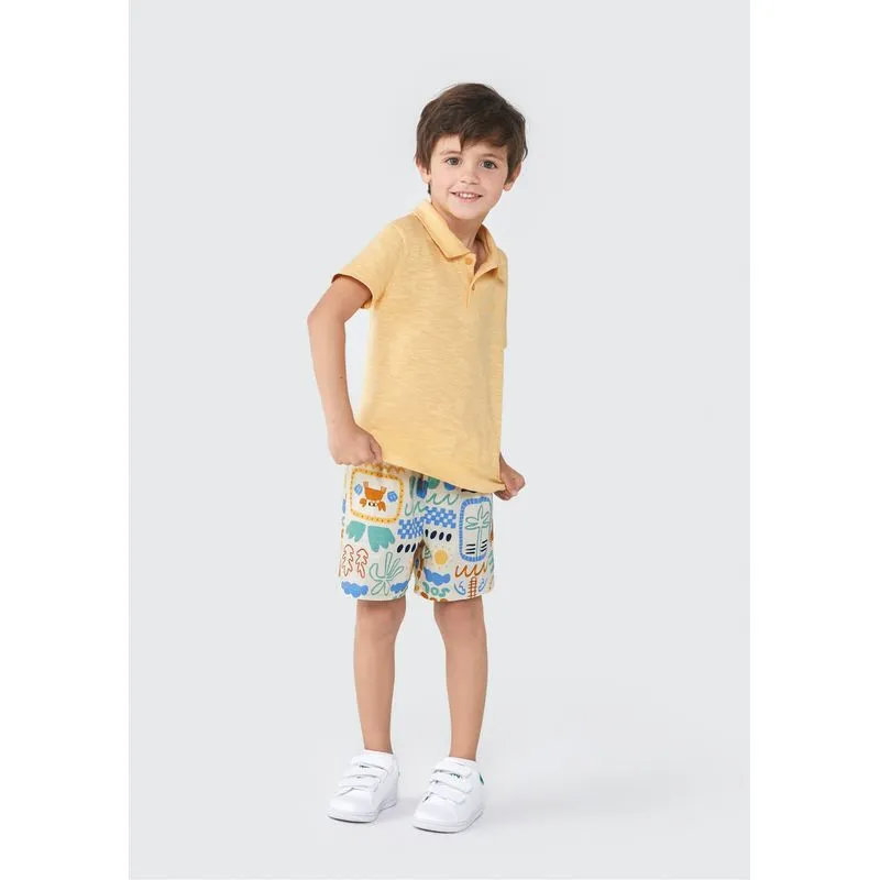 Shorts Infantil Menino Toddler - Bege 003
