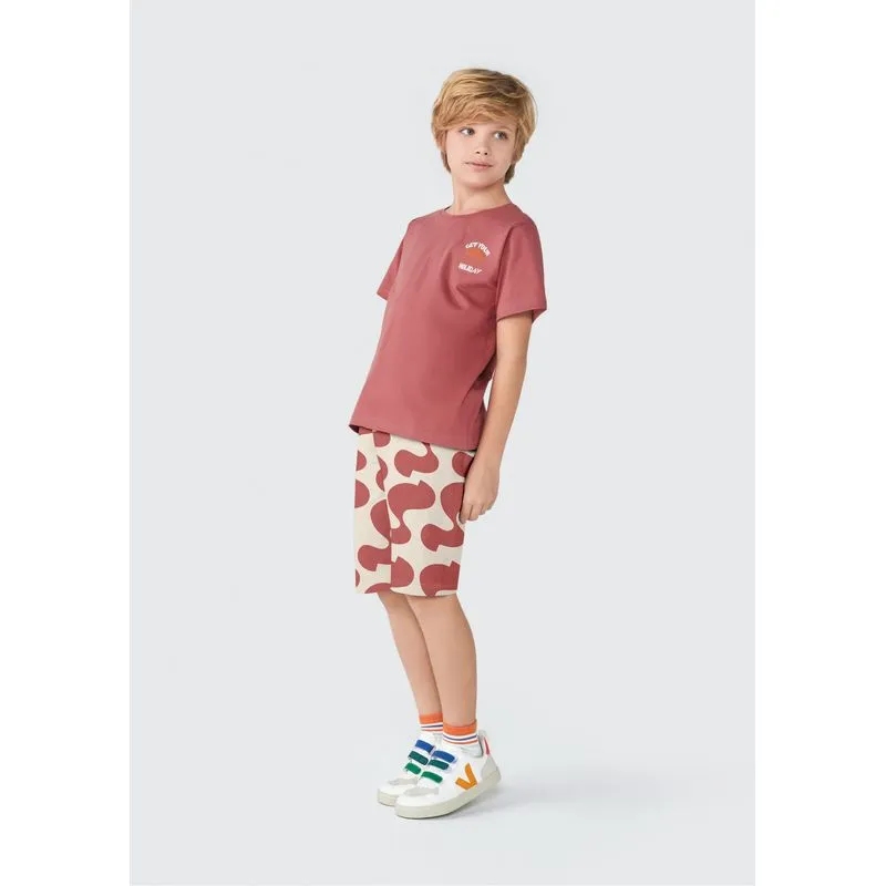 Conjunto Curto Infantil Menino Regular - Marrom 006