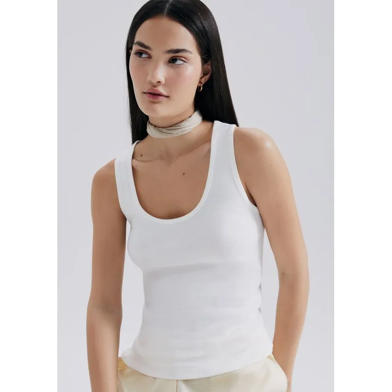 Regata Feminina Decote U - Off white XP