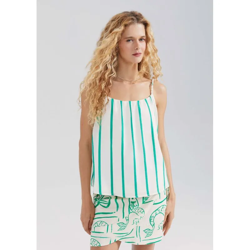 Regata Feminina Fio Tinto - Verde XP