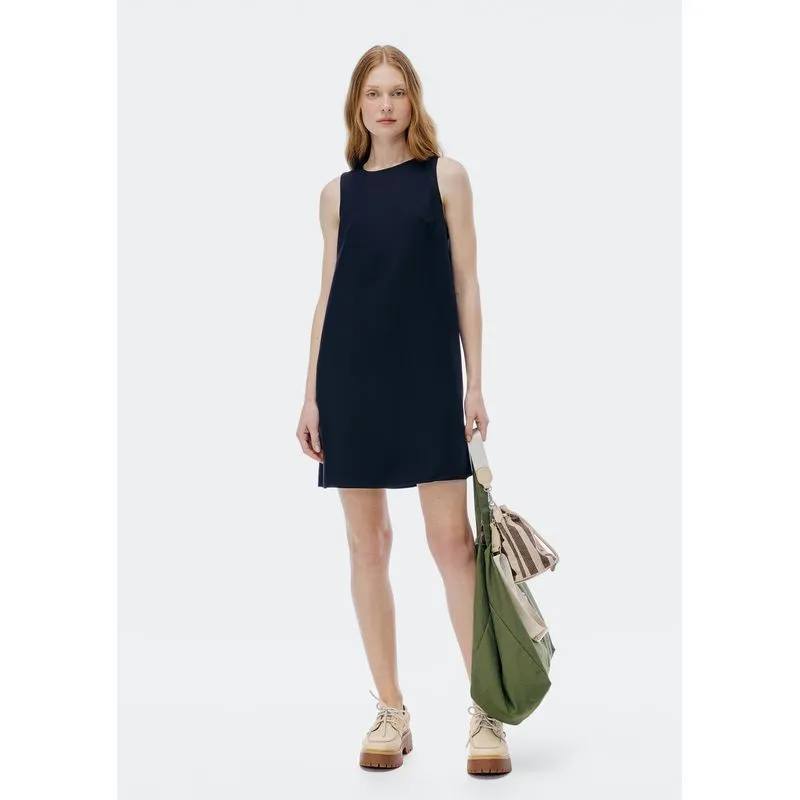 Vestido Curto Em Viscose - Preto M