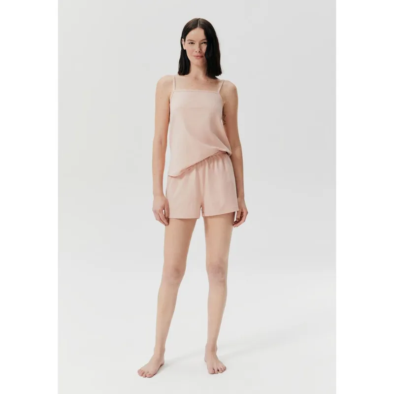 Pijama Curto Feminino Alças Finas - Rosa G