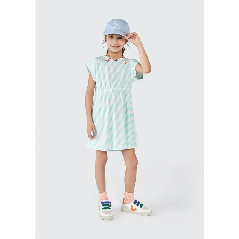 Vestido Curto Infantil - Azul 006
