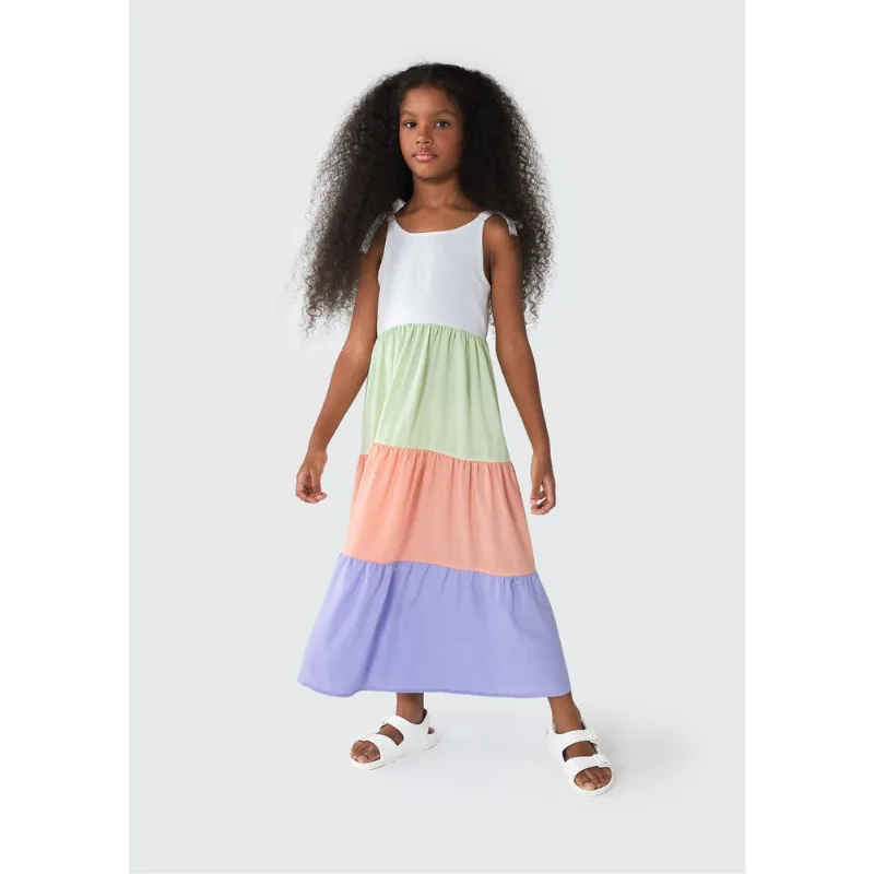 Vestido Curto Infantil - Verde 012