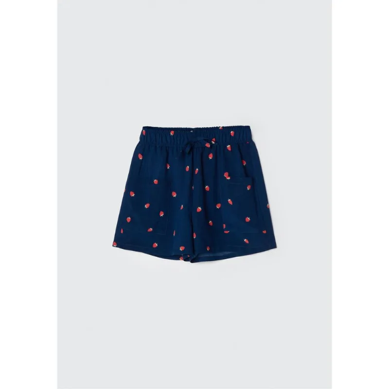 Shorts Infantil Menina - Azul 008