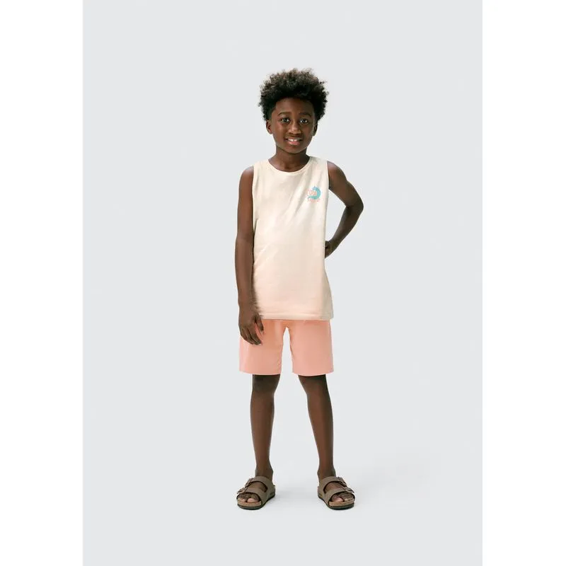 Conjunto Curto Infantil Menino Com Estampa - Laranja 012