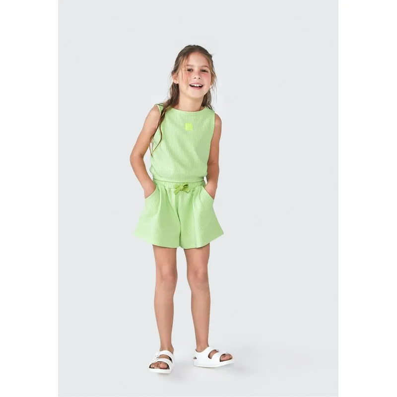 Conjunto Curto Infantil Menina - Verde 014