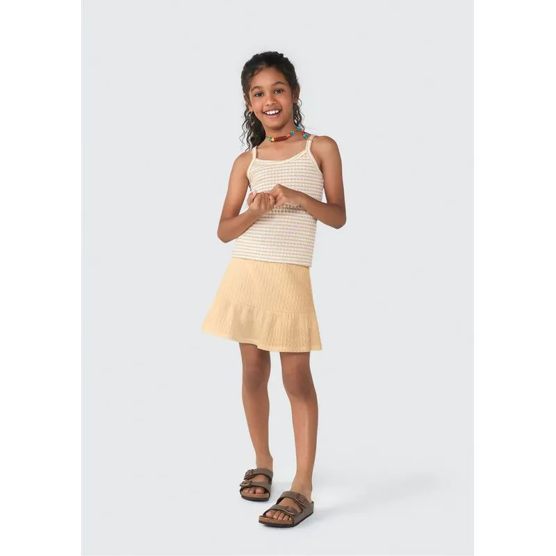 Conjunto Curto Infantil Menina - Off white 008