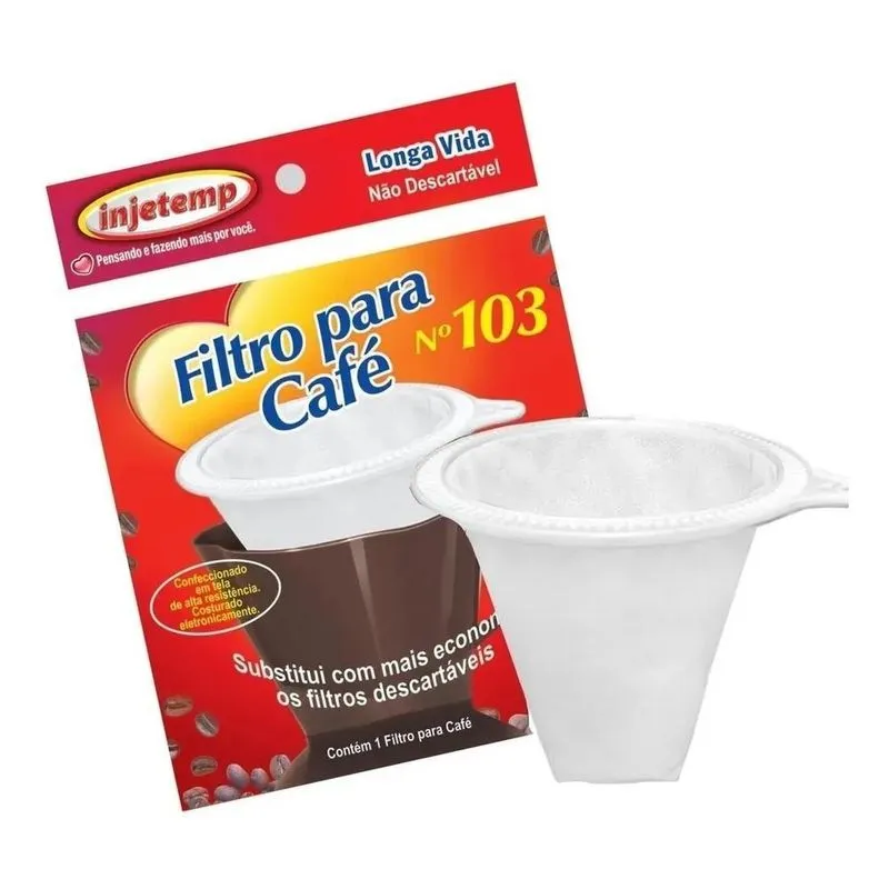 3x Coador De Café Com Filtro Permanente Reutilizável Pano 10
