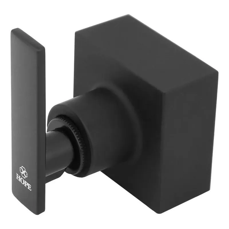 3x Acabamento Registro Deca Quadrado Metal 1/2 3/4 Preto Fos