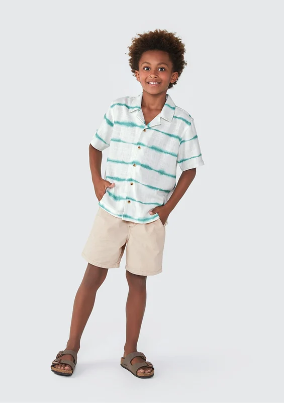 Shorts de Sarja Básico Off Hering Infantil - Masculino 14 / Menino