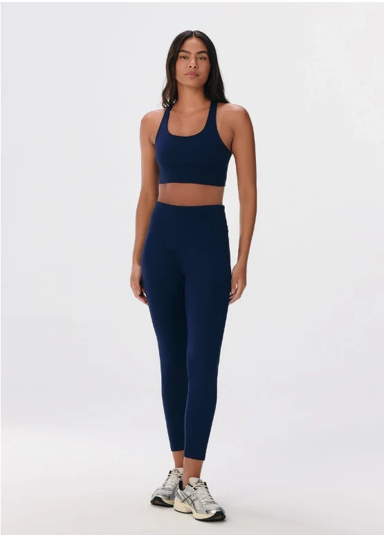 Top Esportivo Hering Feminino Hero Com Fio Lycra - Azul XG