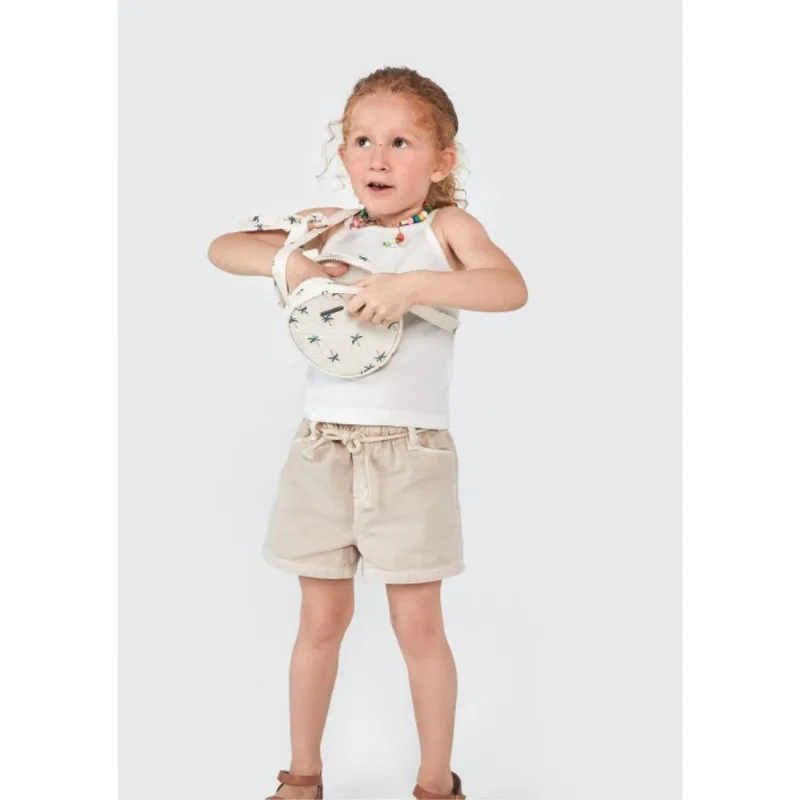 Shorts Infantil Menina Toddler - Bege 004
