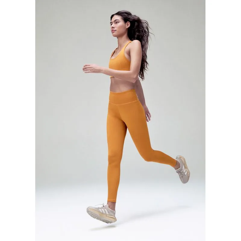 Calça Legging Esportiva Feminina Com Fio LYCRA® - Laranja M