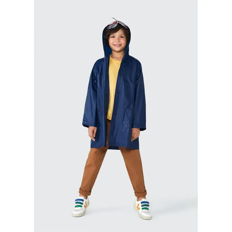 Capa De Chuva Infantil Unissex - Azul P