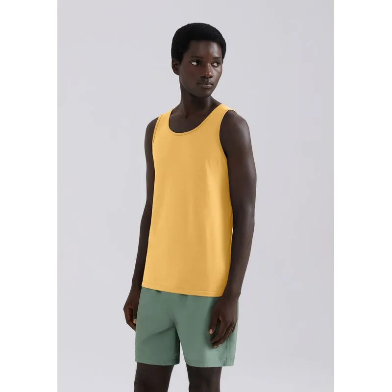 Regata Básica Masculina Slim - Amarelo M