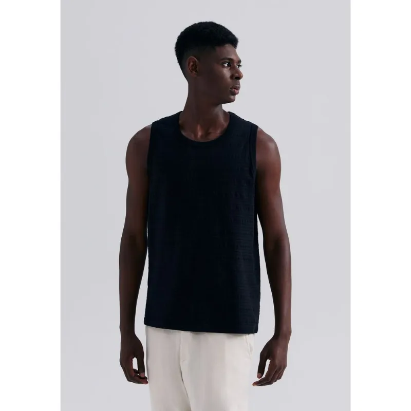 Regata Masculina Texturizada - Preto M