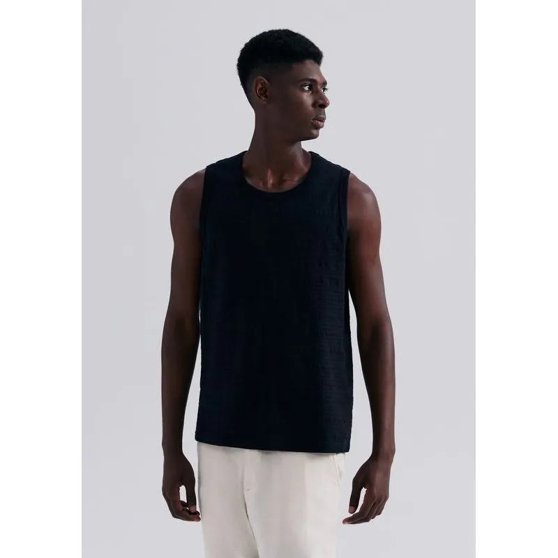 Regata Masculina Texturizada - Preto XXG