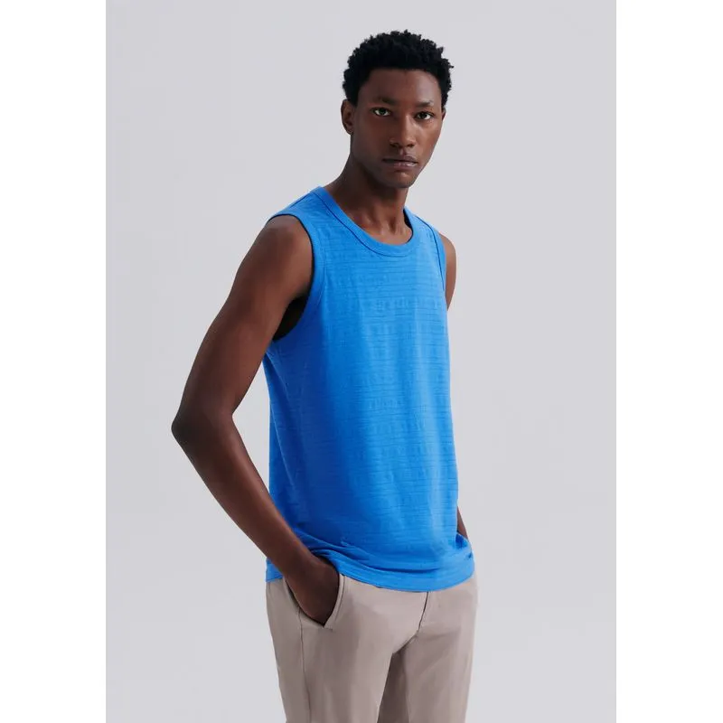 Regata Masculina Texturizada - Azul XXG