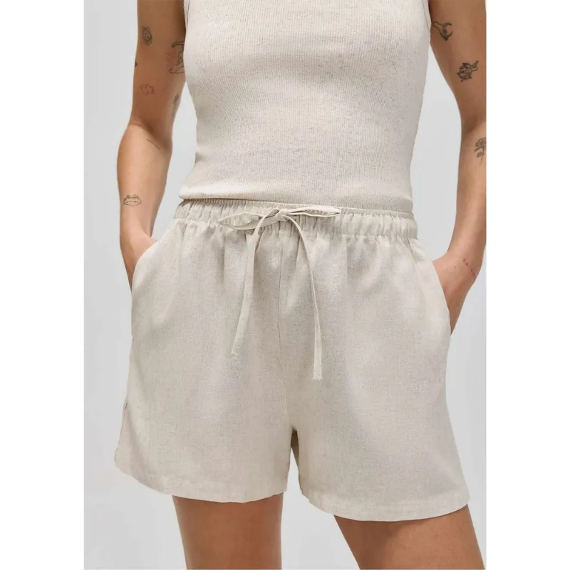 Shorts Curto Feminino Comfort - Off white XG