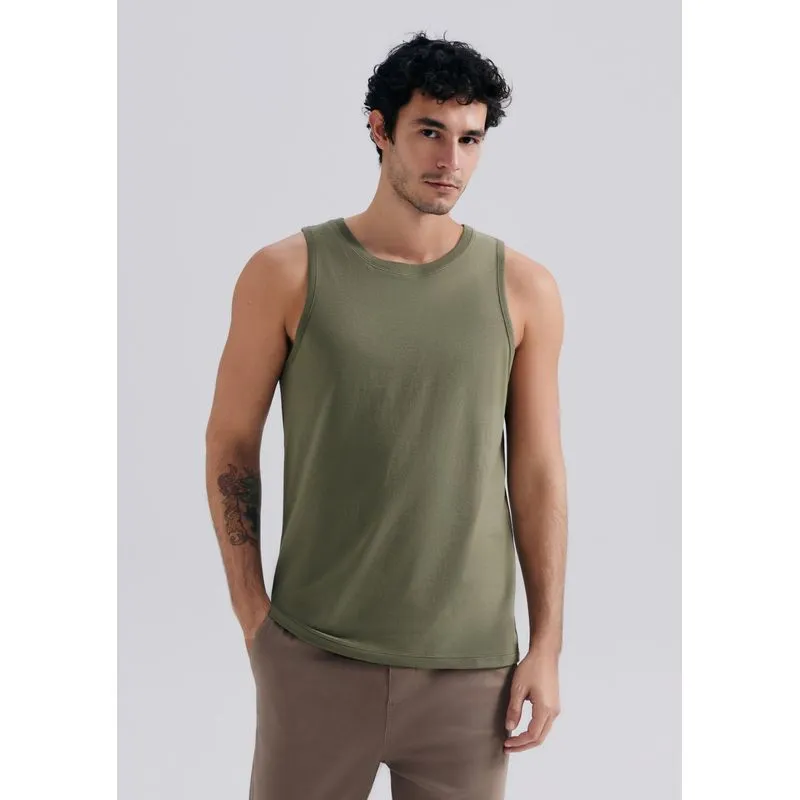 Regata Masculina Em Malha - Verde P
