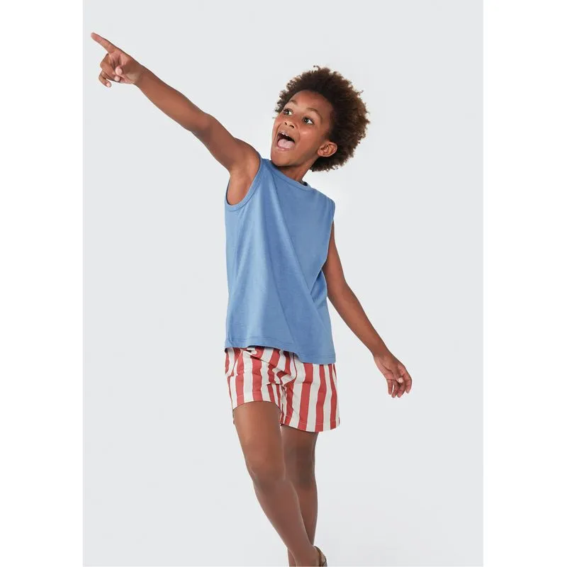 Shorts Infantil Menino Estampado - Vermelho 016