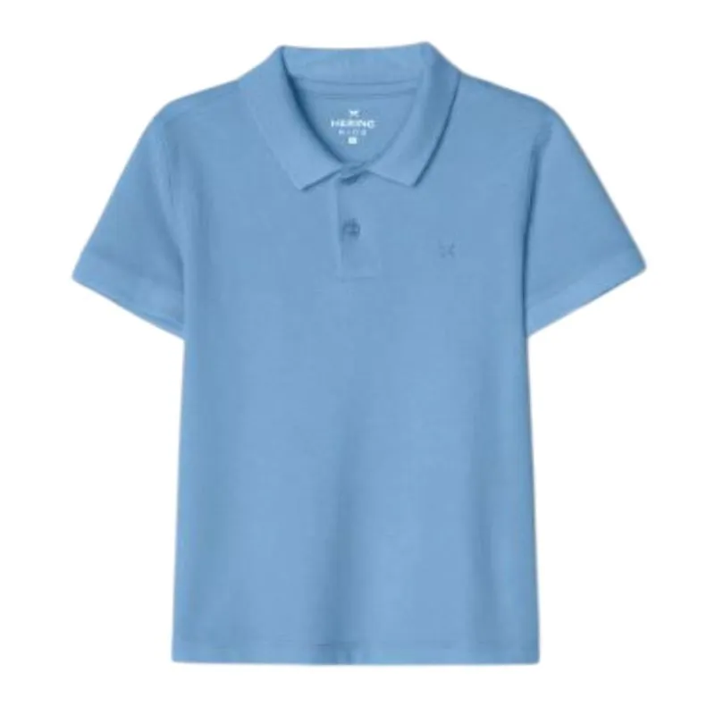 Camisa Polo Infantil Menino Toddler Curta Azul - Hering