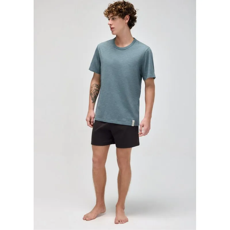 Pijama Curto Masculino Em Malha Flamê - Azul XG