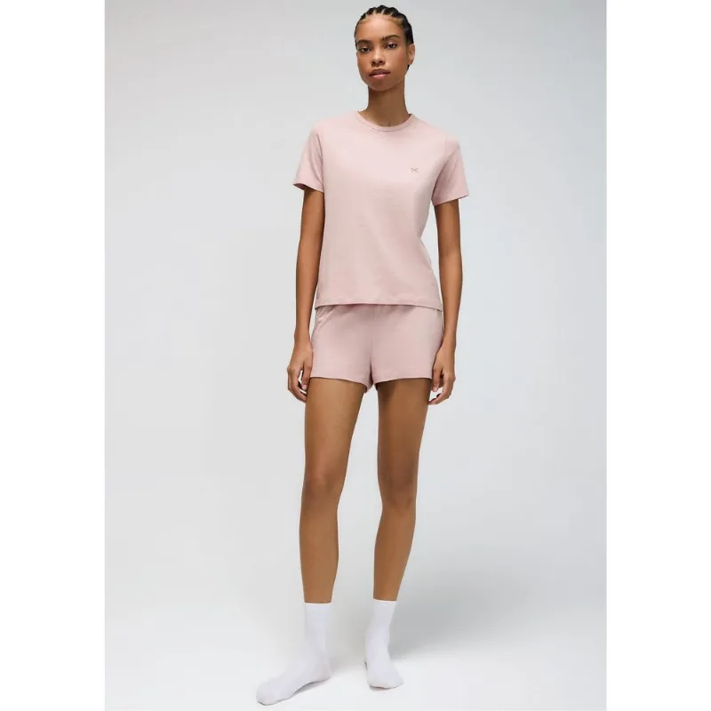 Pijama Curto Feminino Com Bordado - Rosa G