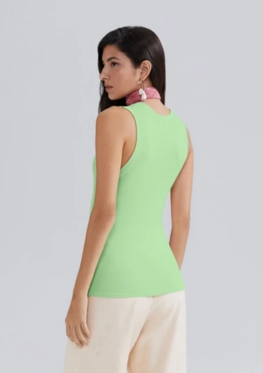 Regata Hering Decote Em U Feminina - Verde G
