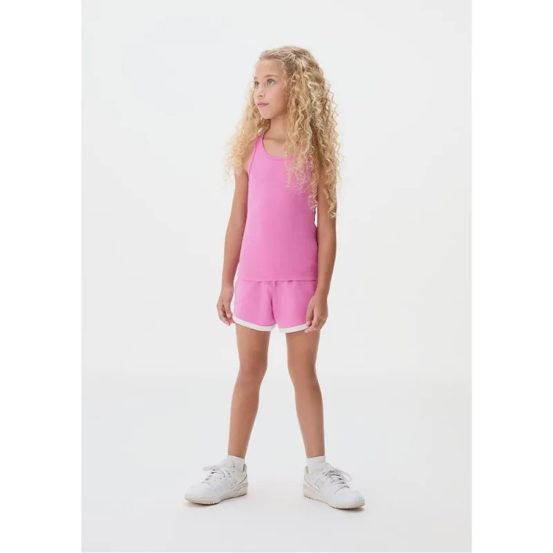 Regata Básica Infantil Menina Em Ribana - Rosa 012