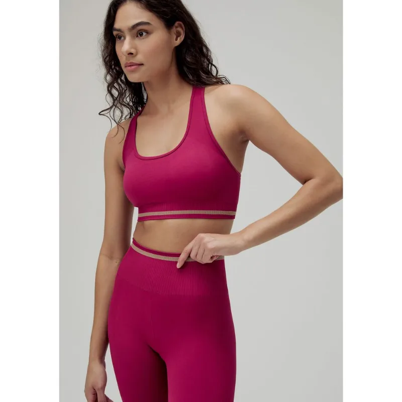 Top Esportivo Nadador Sem Costura - Rosa G