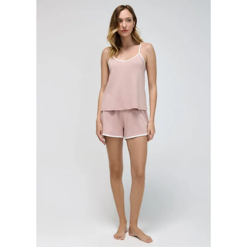 Pijama Feminino Curto Em Algodão - Rosa XP