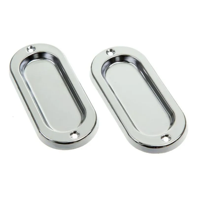 Puxador Concha Sobrepor Porta Correr 100 X 40 U Mun Cromado