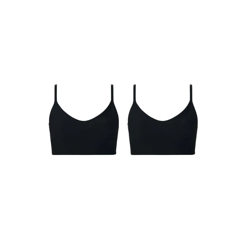 Kit 2 Tops Esportivos Proteção Uv - Preto P