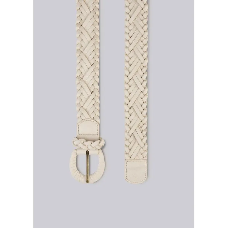 Cinto Feminino Trançado - Creme P