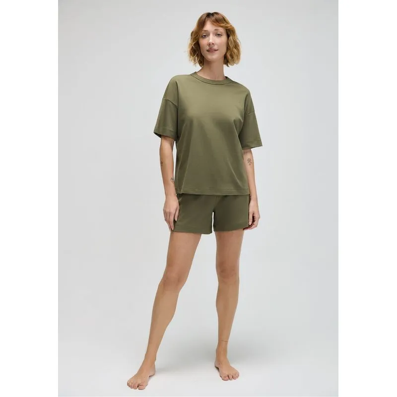 Pijama Curto Feminino Em Interlock - Verde G